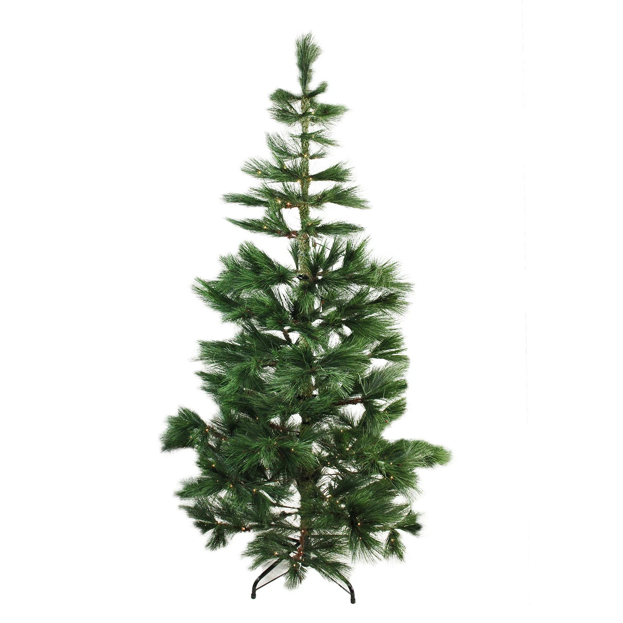 7' Pre-Lit Medium Pine Artificial Christmas Tree - Warm Clear LED Lights 3 7' Pre-Lit Medium Pine Artificial Christmas Tree - Warm Clear LED Lights