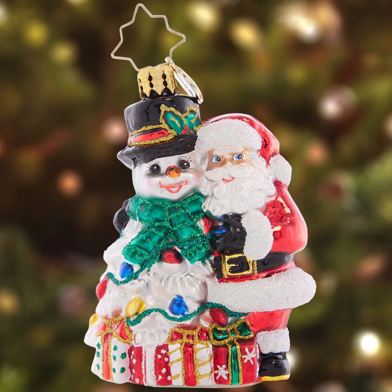 Christopher Radko A Frosty Duo Gem Glass Christmas Ornament 1021403 4 Christopher Radko A Frosty Duo Gem Glass Christmas Ornament 1021403 - Image 2
