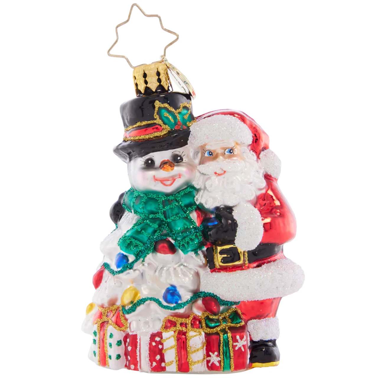 Christopher Radko A Frosty Duo Gem Glass Christmas Ornament 1021403 3 Christopher Radko A Frosty Duo Gem Glass Christmas Ornament 1021403