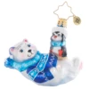 Christopher Radko Perfect Polar Pals Gem Glass Christmas Ornament 1021406 -Optimal Christmas Shop 1021406 2 73579.1684253238