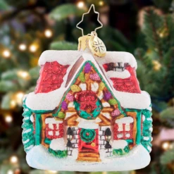 Christopher Radko The Coziest Cottage Gem Glass Christmas Ornament 1021425 6 Christopher Radko The Coziest Cottage Gem Glass Christmas Ornament 1021425 -Optimal Christmas Shop 1021425 1 82214.1684253240