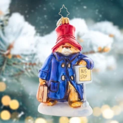 Christopher Radko One-Way Ticket To Paddington Glass Christmas Ornament 1021467 -Optimal Christmas Shop 1021467 1 97175.1684253251