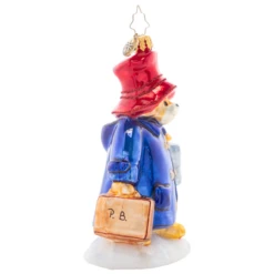 Christopher Radko One-Way Ticket To Paddington Glass Christmas Ornament 1021467 -Optimal Christmas Shop 1021467 3 32976.1684253251