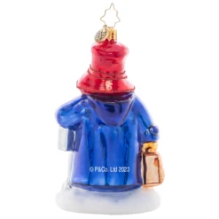 Christopher Radko One-Way Ticket To Paddington Glass Christmas Ornament 1021467 -Optimal Christmas Shop 1021467 4 85034.1684253252