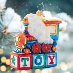 Christopher Radko Choo Choo Cheer Glass Christmas Ornament 1021613 -Optimal Christmas Shop 1021613 46397.1684253245
