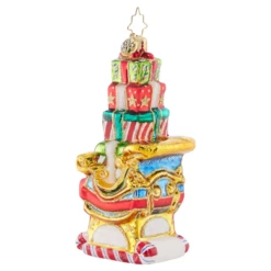 Christopher Radko Piled-High Sleigh Glass Christmas Ornament 1021677 -Optimal Christmas Shop 1021677 3 58821.1684253249
