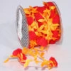 Orange Leaves With Pom Pom Party Garland 0.75" X 22 Yards -Optimal Christmas Shop 112 03479 96238.1682111733