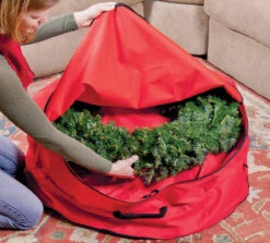 2 In 1 Red Zip Up Christmas Garland And Wreath Storage Bag -Optimal Christmas Shop 182236 wreath20bag20dual lifestyle 92608.1667578921