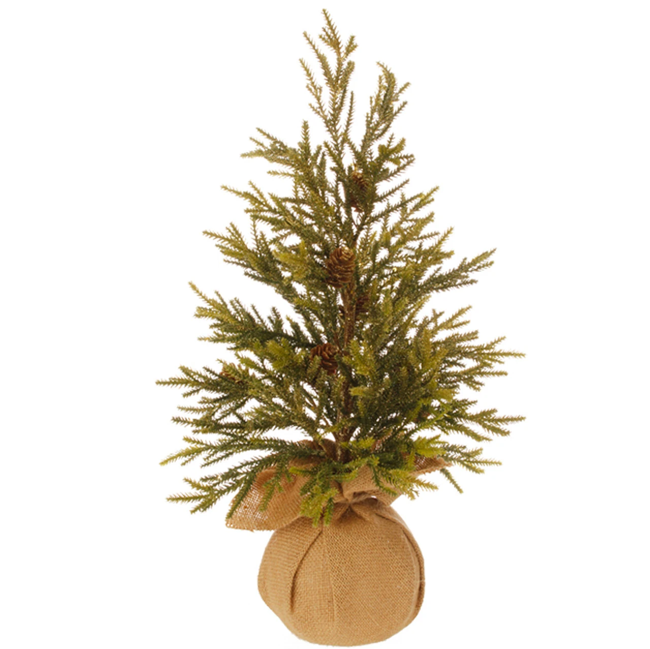 18" Potted Glitter Pine Full Artificial Christmas Tree - Unlit 3 18" Potted Glitter Pine Full Artificial Christmas Tree - Unlit