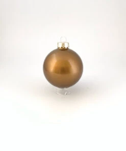 40ct Bronze Glass Christmas Ball Ornaments 1.5" (40mm)
