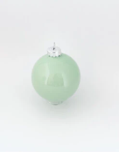 6ct Aqua Blue Pearl Glass Christmas Ball Ornaments 4" (100mm)