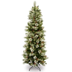 7.5 Ft. Wintry Pine(R) Slim Tree With Clear Lights