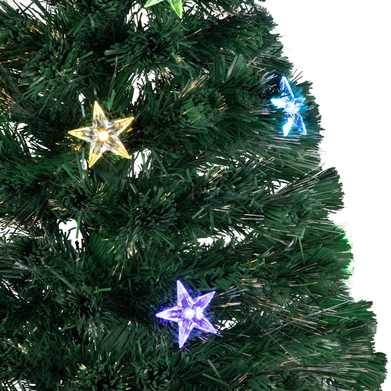 3' Pre-Lit Fiber Optic Artificial Christmas Tree With Stars 5 3' Pre-Lit Fiber Optic Artificial Christmas Tree With Stars - Image 3