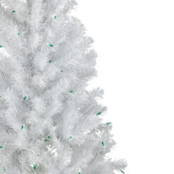 4' Pre-Lit White Artificial Christmas Tree, Green Lights 7 4' Pre-Lit White Artificial Christmas Tree, Green Lights -Optimal Christmas Shop 427 76746.1684856068
