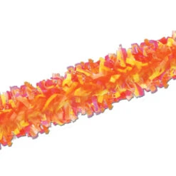 Club Pack Of 24 Yellow, Orange, And Red Festive Tissue Festooning Decorations 25'