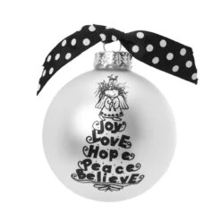 "Christmas Tree" Marci Glass Christmas Ball Ornament 2.75" (70mm)