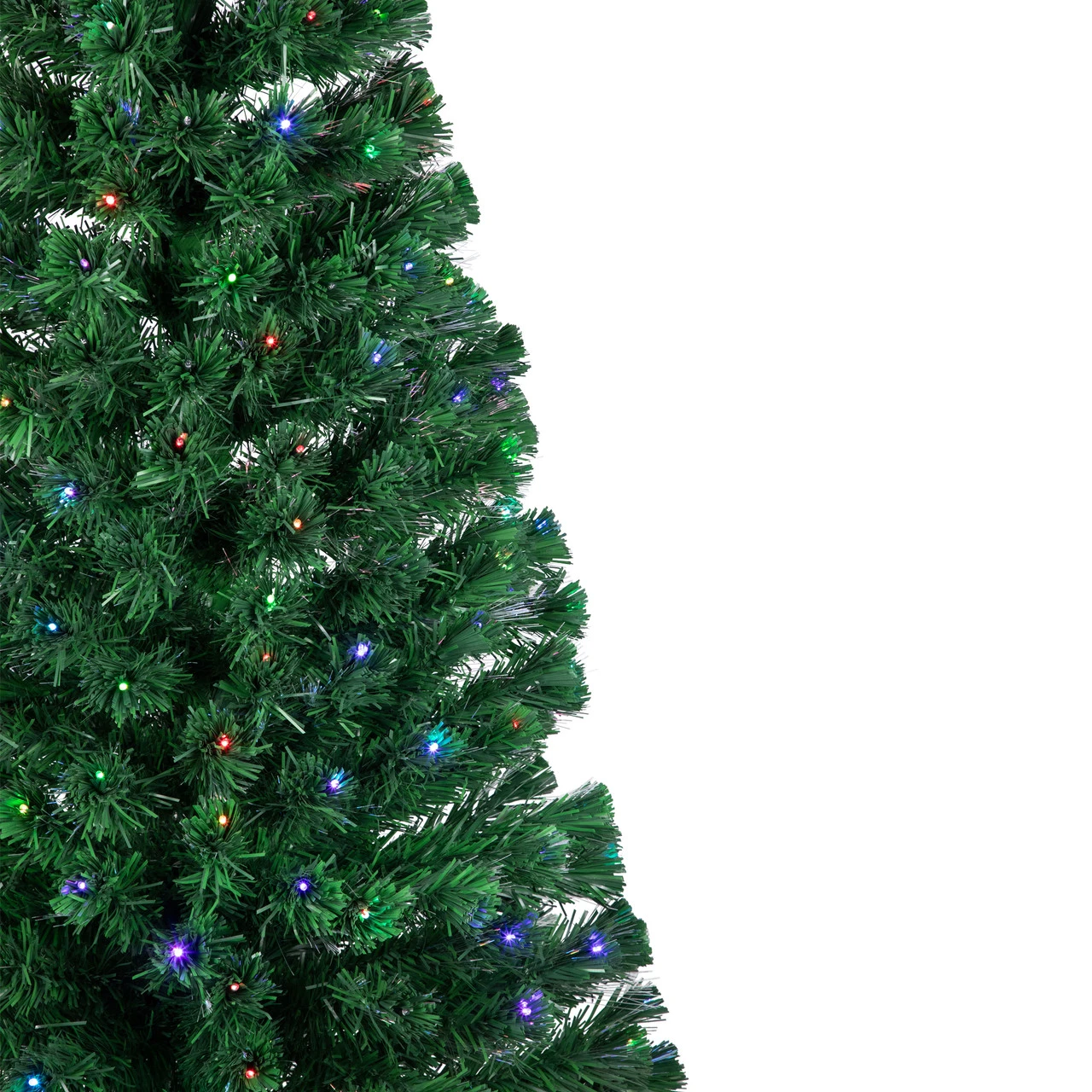6' Pre-Lit LED Fiber Optic Color Changing Christmas Tree With Star Tree Topper 5 6' Pre-Lit LED Fiber Optic Color Changing Christmas Tree With Star Tree Topper - Image 3