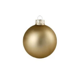 12ct Antique Gold Matte Finish Christmas Ball Ornaments 2.75" (70mm)