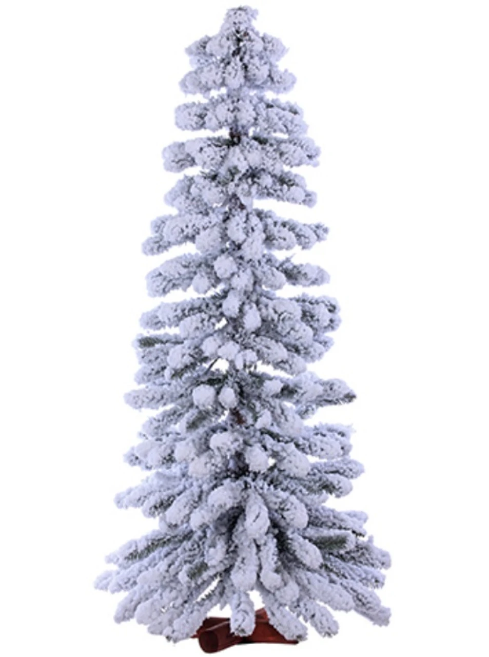 4' Unlit Slim Flocked Winter Alpine Artificial Christmas Tree 3 4' Unlit Slim Flocked Winter Alpine Artificial Christmas Tree