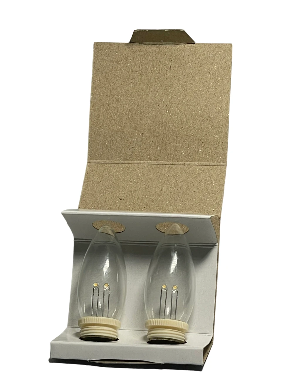 Pack Of 2 Clear Battery Operated LED Glass Replacement Bulbs 3 Pack Of 2 Clear Battery Operated LED Glass Replacement Bulbs