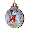 Set Of 2 Snowman And Friends In The Forest Wooden Christmas Ornaments 5.5" 2 Set Of 2 Snowman And Friends In The Forest Wooden Christmas Ornaments 5.5" -Optimal Christmas Shop 8021023 1624 1 39823.1667548832