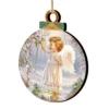Set Of 2 Angel And Bird In A Woodland Christmas Ornaments 5.5" -Optimal Christmas Shop 8021117 1427 1 83153.1667548841
