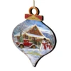 Set Of 2 Christmas Country Store Wooden Ornaments 5.5" -Optimal Christmas Shop 8031022 1607 1 75472.1667548816