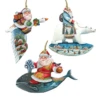 Set Of 3 Santa Claus Animals Travel Ride Wooden Christmas Ornaments 5.5" 1 Set Of 3 Santa Claus Animals Travel Ride Wooden Christmas Ornaments 5.5" -Optimal Christmas Shop 8100014s3 1 33414.1667549760