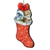 Set Of 2 Kitty Cats Christmas Stocking Wood Ornaments 5.5" -Optimal Christmas Shop 8114021 1 10761.1667549764