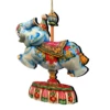 Set Of 2 Floral Elephant Carousel Wooden Christmas Ornaments 5.5" 2 Set Of 2 Floral Elephant Carousel Wooden Christmas Ornaments 5.5" -Optimal Christmas Shop 8114043 1 74925.1667549782