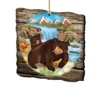 Set Of 2 Adorable Bears In A Cabin Wooden Christmas Ornaments 5.5" -Optimal Christmas Shop 8114081 1 39289.1667549798