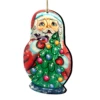Set Of 2 Santa Matreshka Doll Christmas Tree Wooden Ornaments 1 Set Of 2 Santa Matreshka Doll Christmas Tree Wooden Ornaments -Optimal Christmas Shop 8115060 1 56633.1667549821