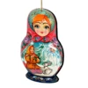 Set Of 2 Matreshka Doll Santa Bunny Wooden Christmas Ornaments 5.5" -Optimal Christmas Shop 8115951 1 99925.1667549842