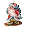 Set Of 2 Sliding Santa With Bird Wooden Christmas Ornaments 5.5" 2 Set Of 2 Sliding Santa With Bird Wooden Christmas Ornaments 5.5" -Optimal Christmas Shop 8119171 1 96589.1667549899
