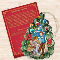 Set Of 2 Family With A Nutcracker Christmas Tree Ornaments 5.5" -Optimal Christmas Shop 8119184 3 14870.1667549905