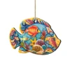 Set Of 2 Vivid Tropical Fish Wooden Christmas Ornaments 5.5" -Optimal Christmas Shop 8126121 1 57891.1667549926