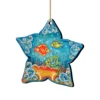 Set Of 2 Sea Star Seaside Wooden Christmas Ornaments 5.5" 1 Set Of 2 Sea Star Seaside Wooden Christmas Ornaments 5.5" -Optimal Christmas Shop 8126151 1 31106.1667549666