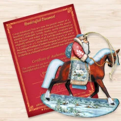 Set Of 2 Santa Horse Ride Wooden Christmas Ornaments 5.5" 8 Set Of 2 Santa Horse Ride Wooden Christmas Ornaments 5.5" -Optimal Christmas Shop 8151121 3 04223.1667549624