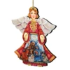 Set Of 2 Angel Nativity Wooden Christmas Ornaments 5.5" -Optimal Christmas Shop 8152722 1 72730.1667549650