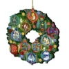 Set Of 2 Wreath With 12 Days Of Christmas Wooden Ornaments 5.5" -Optimal Christmas Shop 8185313 1 74889.1667549632