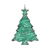 Set Of 2 "Merry Christmas" Tree Wooden Ornaments 5.5" -Optimal Christmas Shop 8198112 2 1 43478.1667549654