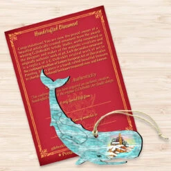 Set Of 2 Whale Beach Scene Wooden Christmas Ornaments 5.5" 8 Set Of 2 Whale Beach Scene Wooden Christmas Ornaments 5.5" -Optimal Christmas Shop 8198516 3 23415.1667549674