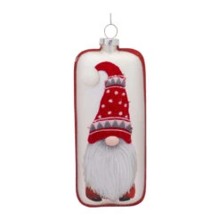 Set Of 12 Red And White Glass Gnome Christmas Ornament 6.25" 9 Set Of 12 Red And White Glass Gnome Christmas Ornament 6.25" -Optimal Christmas Shop 83315 10 59056.1687598456