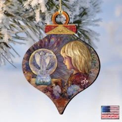 Set Of 2 Little Girl With Fairies Wooden Christmas Ornaments 5.5" 9 Set Of 2 Little Girl With Fairies Wooden Christmas Ornaments 5.5" -Optimal Christmas Shop 845619 jw 4 52293.1667549700