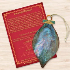 Set Of 2 Luminous Fairy In The Forest Wooden Christmas Ornaments 5.5" -Optimal Christmas Shop 845620 jw 3 40954.1667549698