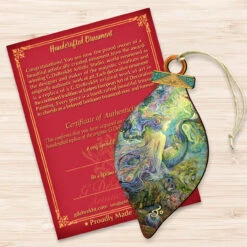 Set Of 2 Mermaid Fairy In The Sea Wooden Christmas Ornaments 5.5" -Optimal Christmas Shop 845624 jw 3 15160.1667549700