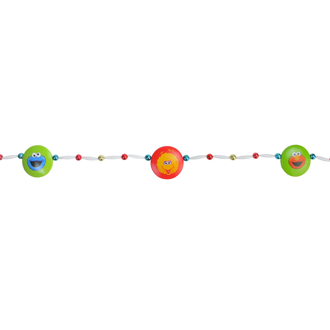 6' Sesame Street Characters Beaded Novelty Artificial Christmas Garland - Unlit 3 6' Sesame Street Characters Beaded Novelty Artificial Christmas Garland - Unlit