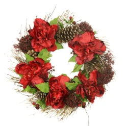 Peony Floral Artificial Christmas Wreath - 24-Inch, Unlit 6 Peony Floral Artificial Christmas Wreath - 24-Inch, Unlit -Optimal Christmas Shop allstate fwx426 bu 2 96672.1667533598
