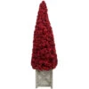 40" Red Berry Cone Potted Christmas Topiary -Optimal Christmas Shop allstate xbp077 re 1 34809.1667536610