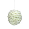 Cream White Knit Hanging Shatterproof Christmas Ball Ornament 7" (175mm) -Optimal Christmas Shop allstate xn4927 wh 22151.1667573410